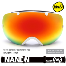 UV400 NANDN óculos de esqui duplo anti-fog grande máscara de esqui snowboard óculos óculos de esqui de neve homens mulheres NG1 2024 - compre barato