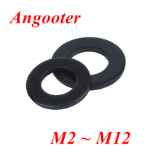 Anel de plástico preto com arruela de nylon para espaçador, anel chato de vedação, m2, 5, m3, m4, m5, m6, m8, com 100 peças 2024 - compre barato