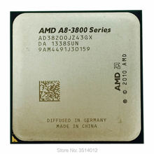 AMD A8-Series 2,8 A8 3820 GHz четырехъядерный процессор AD3820OJZ43GX разъем FM1 2024 - купить недорого