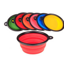 Pet Portable Silicone Dog Folding Drinking Feeding Bowl 6 Colors Outdoor Puppy Cat Food Water Feeder Container Pet Supplies 2024 - buy cheap