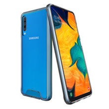 Чехол для Samsung Galaxy A50 гибридный жесткий прозрачный чехол Samsung A50s ударопрочный бампер силиконовая сверхпрочная защита 2024 - купить недорого