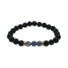 2019 new listing Natural stone bracelet black volcanic lava rock beads bracelet aromatherapy essential oil charm jewelry 2024 - buy cheap