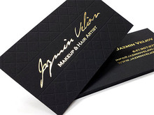 New Arrival High-end Gold Foil Stamping Custom Business Cards Letterpress Printing Visit Cards 600gsm Cardboard Factory Price 2024 - buy cheap