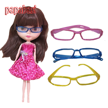 Óculos diy para bonecas da moda, acessórios para bonecas da moda, 1 / 6 bjd blyth as para bonecas de 18 polegadas, 45cm, frete grátis, 1 peça 2024 - compre barato