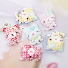 50pcs/lot 23*29mm  Mixed Cartoon Planar Resin Flatback For Hair Bow Kawaii Kitten Cats Resin DIY Holiday & Phone Decoration 2024 - buy cheap