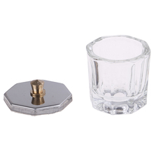 Acrylic Nail Crystal Glass Dappen Dish Bowl Cup With Cap Liquid Powder Manicure Nail Art Tools  Acrylic Powder Liquid Cups 2024 - buy cheap