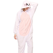 Пижама кигуруми с кроликом для взрослых и женщин, фланелевая теплая мягкая Пижама для косплея 2024 - купить недорого
