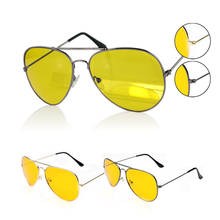 Красивые солнцезащитные очки UV400 ночного видения, желтые солнцезащитные очки для вождения, 2019 2024 - купить недорого