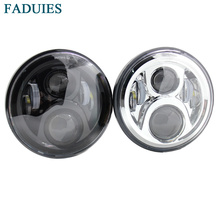 FADUIES Chrome/Black 7 inch 50W Round LED Motorcycle HeadLight For Honda CB400 CB500 CB1300 LED headlamp 2024 - buy cheap