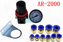 Mini regulador de pressão de ar pneumático ar2000 g1/4 '', unidades de tratamento de ar 2024 - compre barato