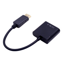 CHIPAL 100 шт. порт дисплея, DP штекер в VGA гнездо адаптер кабель конвертер для MacBook ПК к HDTV монитор проектор 2024 - купить недорого