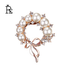 Flor perla cristal broche grande joyas de diamantes de imitación broches Pin para bufanda para las mujeres Boda nupcial metal Pin de broches A1450 2024 - compra barato