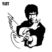 YJZT 13.7CM*16CM Bruce Lee Autograph Car Sticker Vinyl Decal Black/Silver C3-0051 2024 - buy cheap