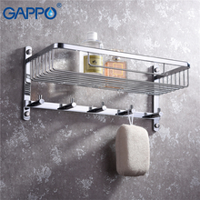 GAPPO bathroom shelves toilet holders shelf wall mounted bath hardware accessories hanging storage rack 2024 - buy cheap