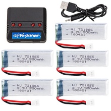 YUKALA XK K110 WLtoys V930 V977 V989 /H37 E50 RC Helicopter 3.7V 500mAh Li-polymer Battery 721855 2024 - buy cheap