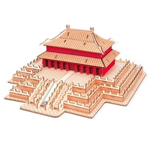 DIY Craft Assembly Construction Sets Wooden 3D Puzzle Model Architecture Hobbies Building Toys Teens Adult Jigsaw Famous Palace 2024 - buy cheap