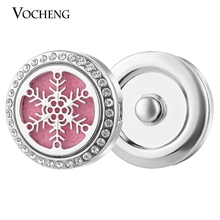 Aromatherapy Perfume Locket Vocheng Ginger Snap button 18mm Essential Oil Diffuser with Crystal Vn-1693 2024 - купить недорого