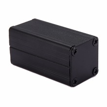 1pc novo caso gabinete de alumínio extrudado preto caixa de armazenamento de projeto eletrônico para unidades de alimentação de placa de circuito diy 2024 - compre barato