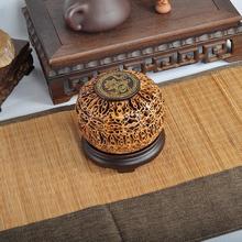 Walnut chicken wing wooden handmade incense coil furnace home garden wind creative incense box 2024 - buy cheap