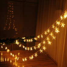 10m 50 estrelas 50m led string luzes do feriado ano novo guirlanda led luzes de natal ao ar livre para casa festa de fadas decoração de casamento 2024 - compre barato