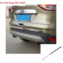 For Ford Kuga 2017 2018 2019 car body cover stainless steel Rear tail door bottom tailgate Trunk Lid Tail Gate trim 1pcs 2024 - buy cheap