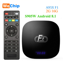 A95X F1 Smart Android 8.1 TV BOX 2GB 16GB 2.4G Wifi Amlogic S905W Quad-Core Media Player Youtube HD Set Top Box  PK X96 TX3 mini 2024 - buy cheap