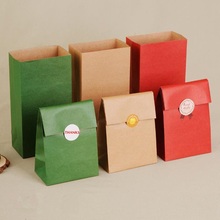 20pcs- 150gsm Kraft Food Paper Bag Bread Baking Take-out Pouch Color Gift Packaging Bags 2024 - buy cheap