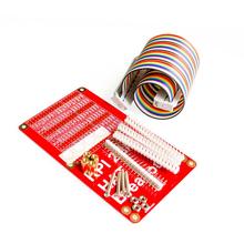 Raspberry pi 3 & raspberry pi 2 modelo b chapéu gpio placa de expansão + 40p cabo kit-vermelho 2024 - compre barato