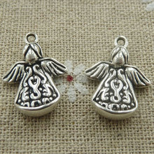 90 pieces tibetan silver angel charms 22x16mm #552 2024 - buy cheap