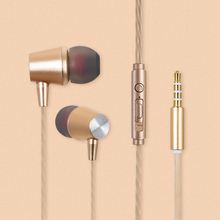 3.5MM Metal In-ear Wired earpiece HiFi Stereo Bass Earphone Headset With Mic auricular For huawei 9 plus xiaomi 5s vivo X21i 2024 - buy cheap