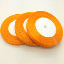 50Yards/roll 3/8" 10mm Orange Organza Ribbon Bow Hair Wedding Christmas Decoration Lace Crafts 2024 - buy cheap