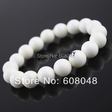Pulsera de cuentas Tridacna blanca, 5 uds., 10mm, perlas naturales de concha, para regalo 2024 - compra barato