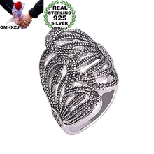 OMHXZJ Wholesale European Fashion Hot Jewelry Woman Girl Party Birthday Wedding Gift Vintage Wide Wing Tai Silver Ring RR860 2024 - buy cheap