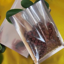 Bolsas plásticas para armazenamento de alimentos, 8*12cm 200 com tampa aberta, saco transparente de folha de alumínio prateado, com vedação de calor, bolsa a vácuo, para armazenamento 2024 - compre barato