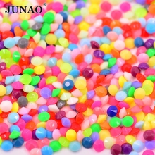 3mm Jelly Color Point Back Rhinestone Round Acrylic Gems Nail Art Strass Crystal Stones For Jewelry Crafts Dresses Decorations 2024 - buy cheap