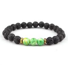 8mm natural emperor stone volcanic stone bracelet seven chakra energy yoga beads gold piece bracelet wholesale 2024 - buy cheap