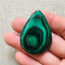 20-25g Natural malachite gem drop pendant 2024 - buy cheap