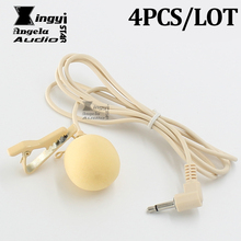 4Pcs Tie Clip On Lapel Microphone 3.5mm Plug Condenser Lavalier Mic Mike Microfono For Teaching Voice Amplifier Computer Laptop 2024 - buy cheap