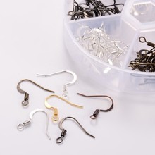 120pcs/box 6 Color Brass Earring Hooks Golden Antique Bronze Red Copper Gunmetal For DIY Jewelry Finding Making Earrrings 2024 - buy cheap