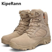 KipeRann-zapatos tácticos para deportes al aire libre para hombre, botas para escalada, ligeras y transpirables, para montaña, senderismo 2024 - compra barato