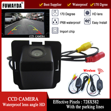 FUWAYDA Беспроводная парковочная камера заднего вида с ночным видением Водонепроницаемая HD CCD для Mitsubishi Outlander 2007-2010 2024 - купить недорого