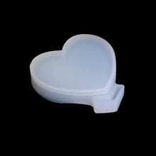 Transparent Silicone Pendant Mould Resin Loving Heart DIY Jewelry Making Tool Fondant Cake NEW 2024 - buy cheap