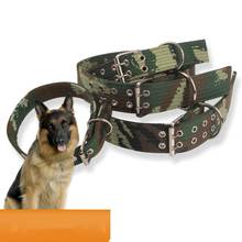 Collares militares Pitbull Terrier de Pastor Alemán, cuello de plomo grande, táctico ajustable para exteriores, duradero, mediano y grande 2024 - compra barato
