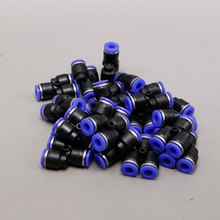 100 pçs/lote 1 toque plástico mangueira 3 maneira tipo Y pneumático montagem 6 mm rápida conector do tubo tubo de três juntas PY-6 2024 - compre barato