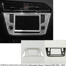For Volkswagen Tiguan L TiguanL MK2 2016-2020 Middle Console Temperature Air-Condition Volume Navigation Switch Trim Frame 2024 - buy cheap