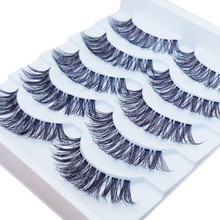 OutTop-pestañas postizas para maquillaje, 5 pares, maquillaje de Moda Natural, belleza hecha a mano, larga extensión de pestañas postizas Dec27 2024 - compra barato