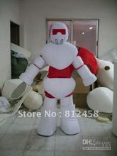 Hot sale Foam Adult Lovely Red Robot Mascot Costumes Halloween Costume Fancy Dress Suit 2024 - buy cheap