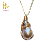 NYMPH Big Baroque Pearl pendant Necklace Fine pearl Jewelry forWomen Wedding Trendy Party Jewelry D312 2024 - buy cheap