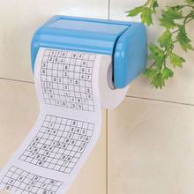 Новый Прочный тканевый рулон туалетной бумаги Sudoku Su, 10x9,5 см, хороший игровой пазл, 2 уровня, 240 секций, 1 шт. 2024 - купить недорого