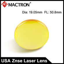 Eua importar 19.05mm diâmetro cvd znse co2 lente de foco do laser, distância focal 50.8mm 2024 - compre barato